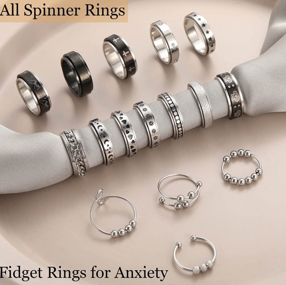 Fidget Spinner Rings | Women | Accessory | Jewelry | Rings - Picture 3 of 3